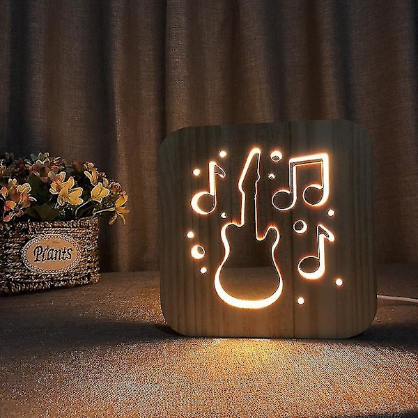 Led Carving Usb-gitarrmønster T1877w