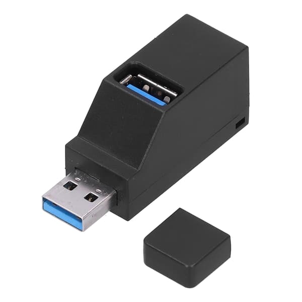 Bærbar USB-hub højhastigheds 3 porte med lanyard USB2.0 USB3.0 interface computerudstyr