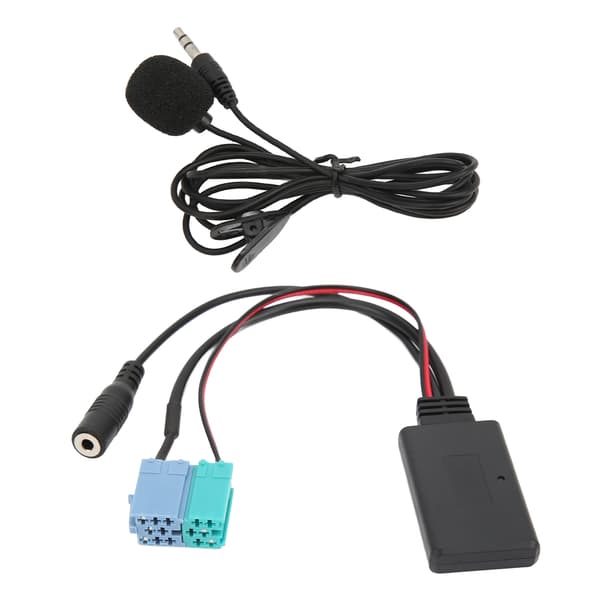 Bil Bluetooth Modul Lyd Aux Kabel Mikrofon MINI ISO Port Stereo 8PIN 6PIN