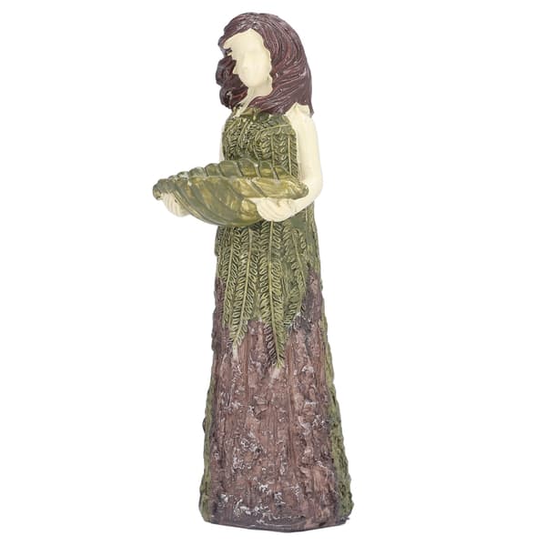 Fe-gudinde Harpiks Fuglefoder Udendørs Havestatue