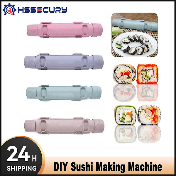 Snabb Sushi Maker Japansk Rull Form Grönsakskött Rullverktyg Gör själv Sushi Maskin Kök Prylar Verktyg White