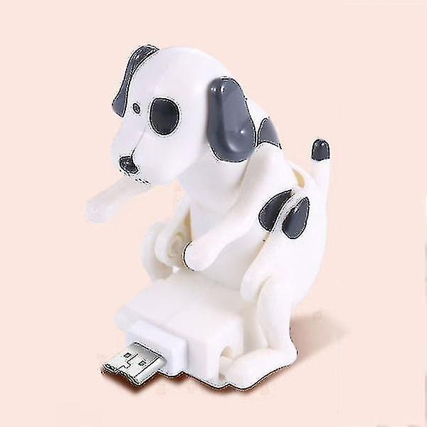 Funny Humping Dog Snabbladdare Kabel Hund Laddningskabel Lämplig för olika modeller av mobiltelefoner White Lightning