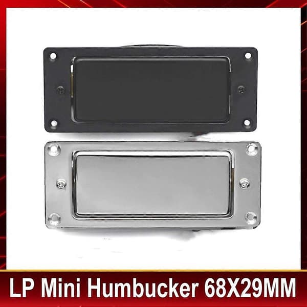 Mini Humbucker 68X29MM Förseglad Elgitarrpickup Hals & Stall Coil Splitting Pickup för LP Gitarr Silver Silver