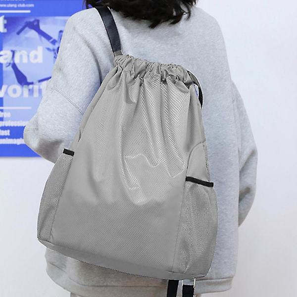 Ryggsäck String Bag Sackpack Vattentät nylon för gym