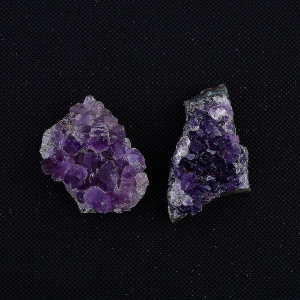 Naturlig rå ametyst Quartz Crystal Cluster Healing Exemplar Dekor
