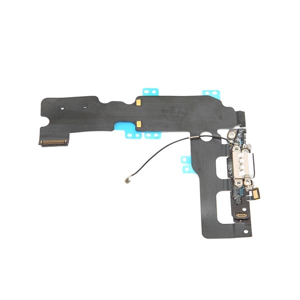 Laddningsportmodul USB-laddningsportdockningskontakt Mikrofonsignalantenn Flexkabelmodul för iPhone 7 Plus Vit