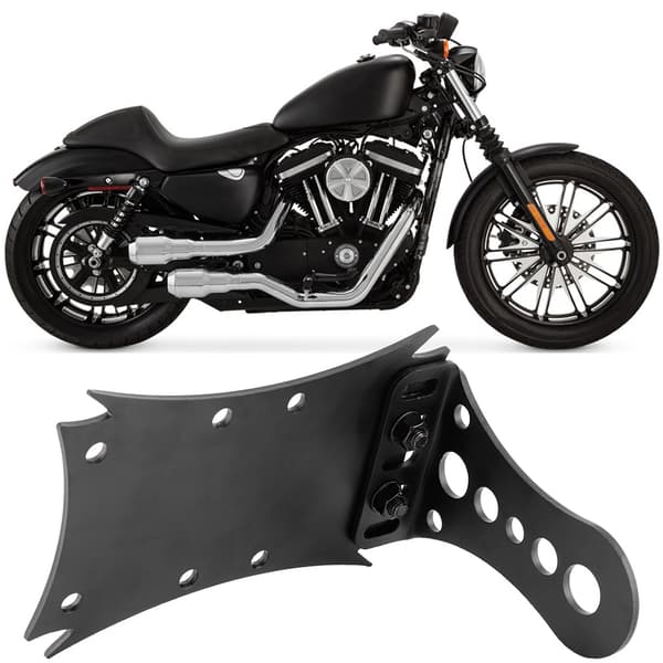 Retro motorcykel sidemonteret nummerpladeholder