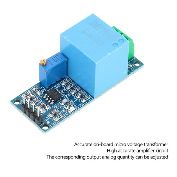 ZMPT101B AC Spänningstransformator Modul Enfas Aktiv Utgångsspänningssensor Modul