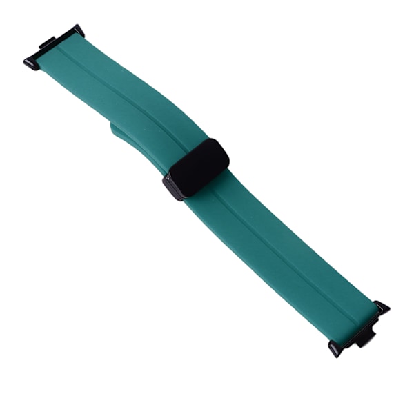 Silikon Magnetisk Foldbar Fleksibel Vandafvisende Urrem til Mi Band 8 Pro - Hærgrøn