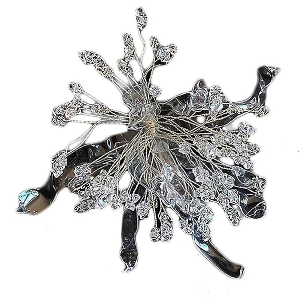 Kristall huvudbonad Handgjorda blomma huvudbonader Elegant hästsvans dekoration för brud