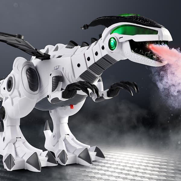 LED Lysende Vannspray Gående Dinosaurleke med Lyd for Barn