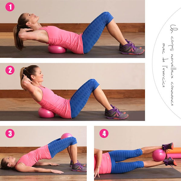 Ball Yoga Ball Fitness Pilates ja Ball Kuntosali 25 cm Voimistelu Jooga Ball-Pink