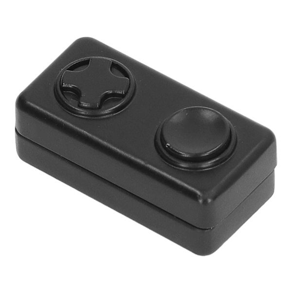 Magnetisk Skyder Sensorisk Legetøj Terning 2 Knapper Stressaflastning Fingerspids Push Skyder Sort