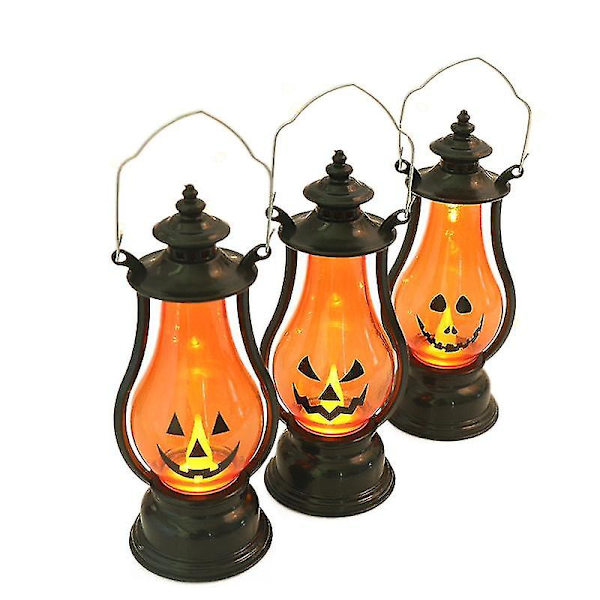 Ny Halloween Pumpa Lykta Barn Lykta Semester Atmosfär Rekvisita Halloween Dekorationer Ponny lampa Large D
