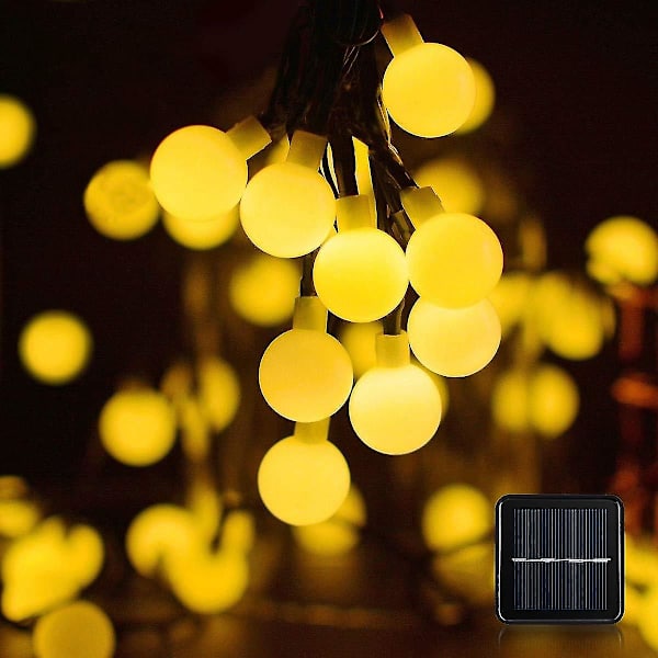 Solar Globe Ball 5m/7m Led String S Fy Girlander För Bröllop Utomhus En Rat Changeable 5meter-20led