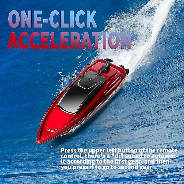 2,4 g elektrisk fjernbetjening minibåd med dobbelt propel usb genopladelige modelkøretøjer Green