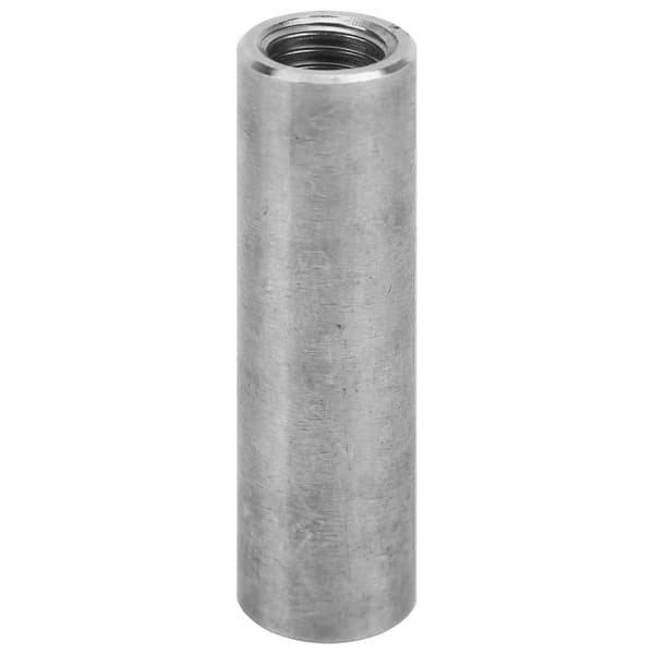 【BQ】2 inch M10 Threaded Sleeve Round Connector 0.6 inch Outer Diameter Stainless Steel-FF-