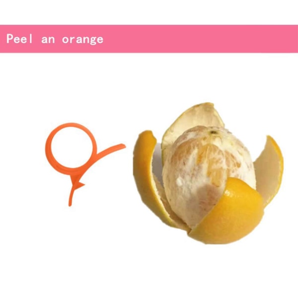 6 kpl Appelsiininkuori Sitrushedelmäkuorija Hedelmäkuorija Creative Peeler Sitruuna Sitrushedelmien satunnainen väri