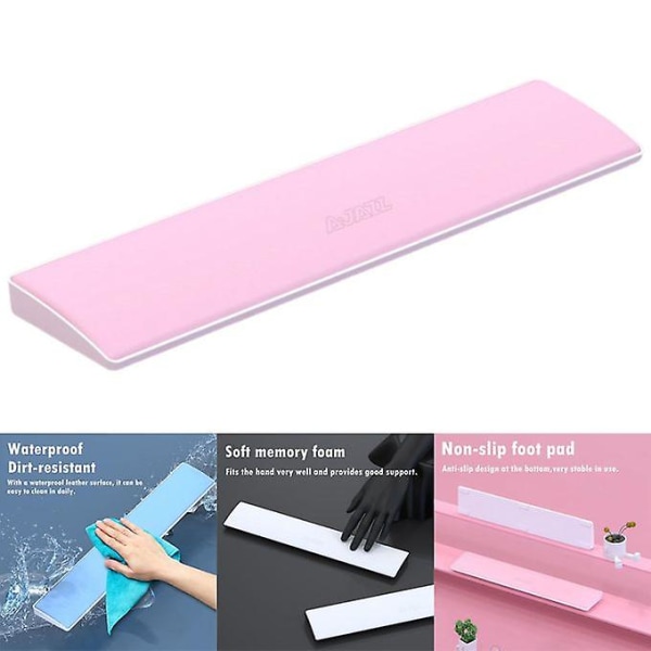 Pu Tangentbord Handledsstöd Handledsstöd Hand Palm 61-tangenter Rosa