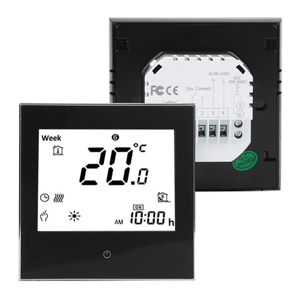 Programmerbar rumtermostat LCD Touch Screen 5A AC110-230V Ugentlig Opvarmning