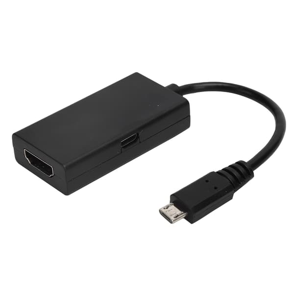 HD Video Display Adapter Kabel Sort Micro USB 1080P Oplader til Telefon til Projektor