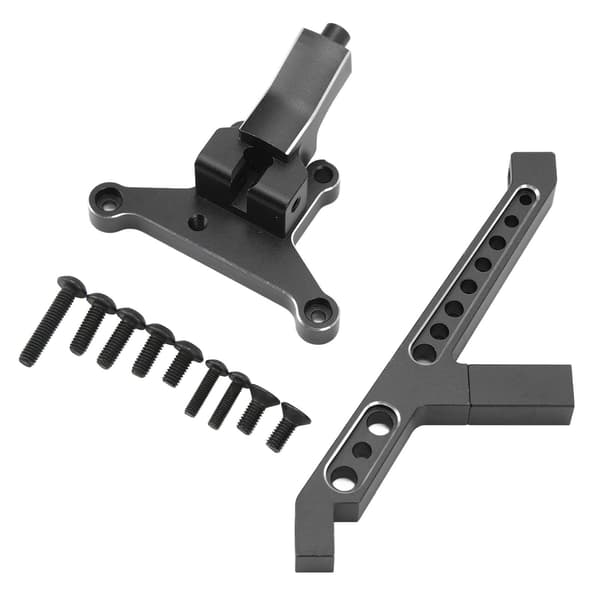 Aluminiumslegering Front Chassis Brace Support til TRAXXAS SLEDG 1/8 RC Bil Sort