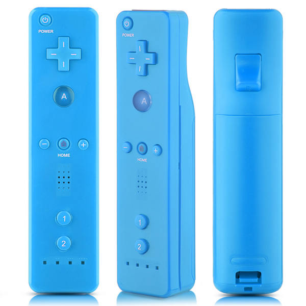 Blå Gamepad-controller med analog joystick til WiiU/Wii-konsollen