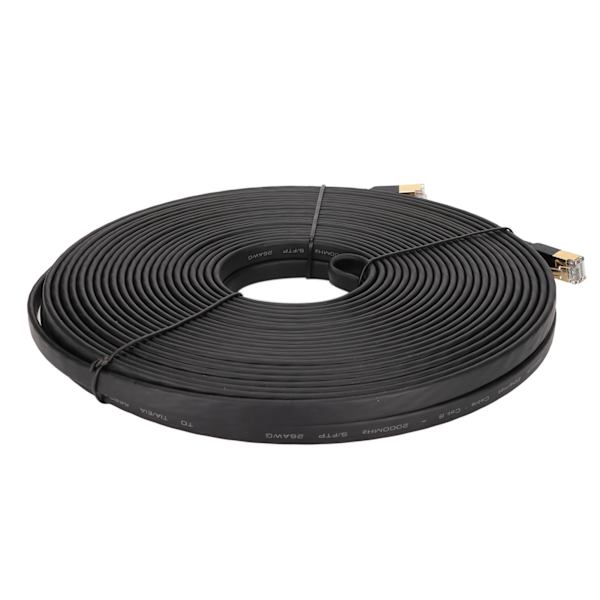 Cat8 Ethernet Kabel 2000Mhz 40Gbps Høj Hastighed 20 Meter Internet Kabel til PC til PS5 til PS4 til PS3 til Xbox