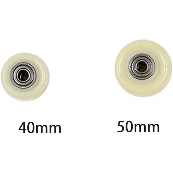 Set 2 kpl nylon vuodesohvan pyörää 40mm