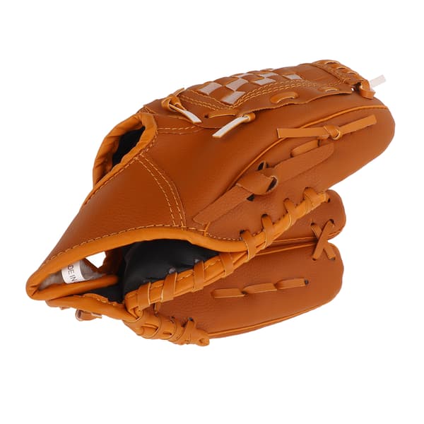 Brune PVC baseballhandsker til børn og voksne 10,5 tommer Pitcher Mitt til udendørs træning