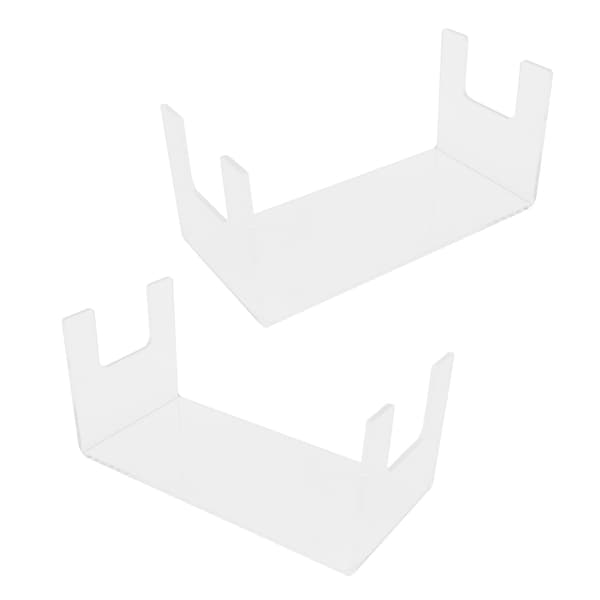 2 st Akryl Display Rack Transparent Leksaker Dockor Smyckesställ Hylla för Sovrum