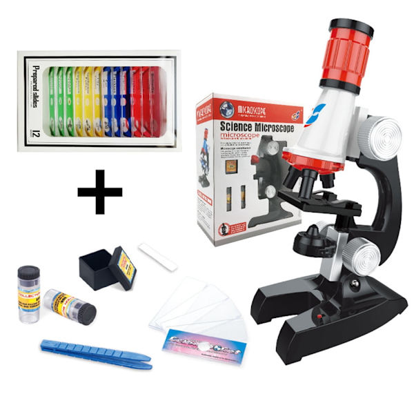 Barnmikroskop Set Creative 1200X Science Microscope Educational Toy