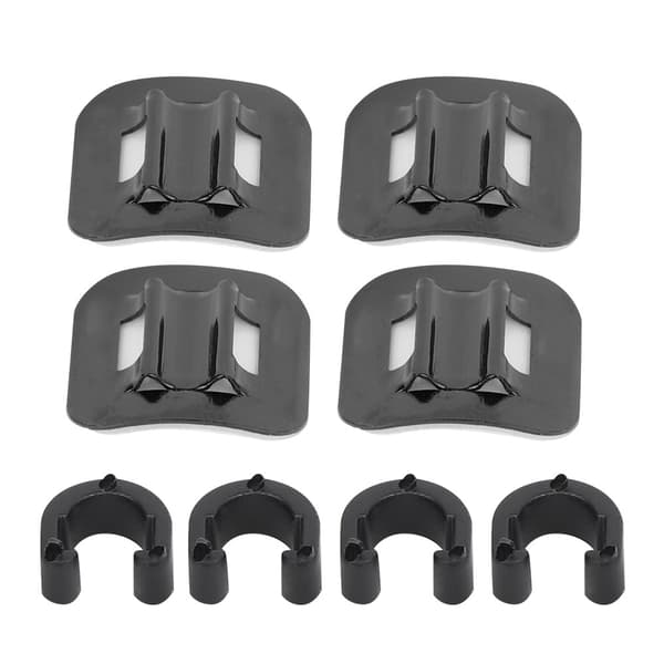 CANSUCC 4 st cykelbromskabelrörguide Växeladapter Cykelram C-spänne (svart)