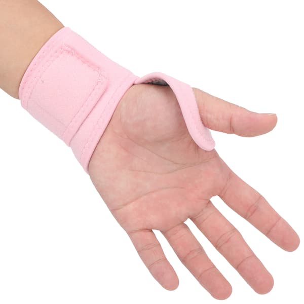 Handledsstöd Sport Elastisk Tryckband Justerbar Handledsskydd Säkerhets Skydd Rosa