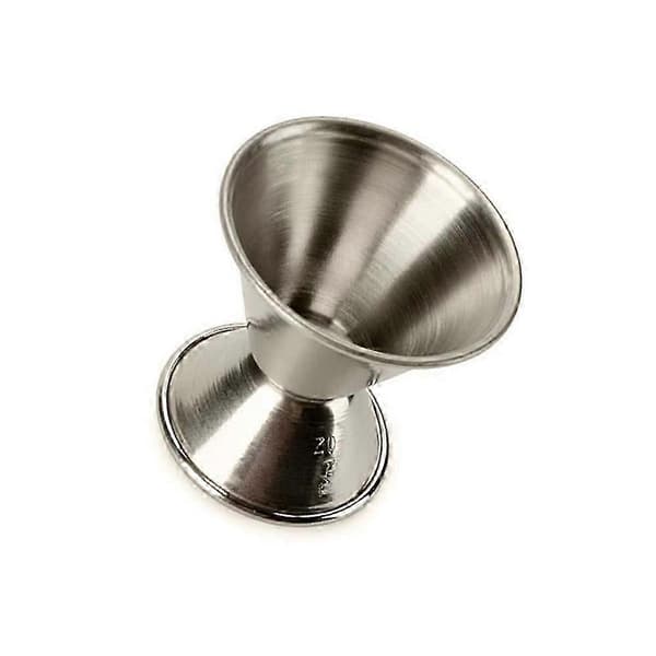 (6-pak) Dobbelt 1/2 1 oz barjigger, cocktailjigger i rustfrit stål