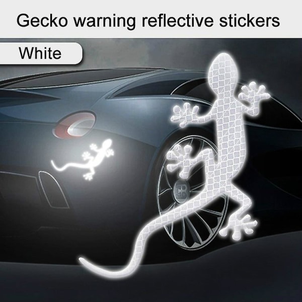 Reflekterande klistermärke Säkerhetsvarningsmärke Reflekterande tejp Auto Exteriör Tillbehör Gecko Reflex Strip Ljusreflektor red