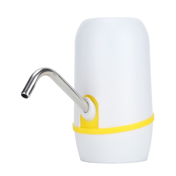 Elektrisk vattenflaskpump Universal USB-laddning Bärbar automatisk dricksvattendispenser Vit