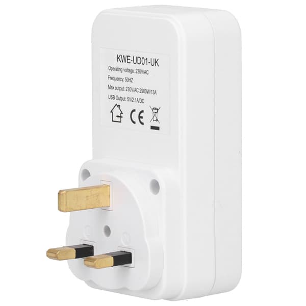180V 260V USB Smart Digital Nedtællingsur Computer Telefonoplader