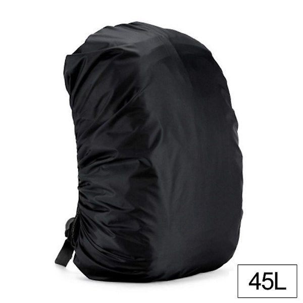 35-80l reppun cover ulkona retkeilykiipeilykassin cover vedenpitävä cover reppuun Black 45L
