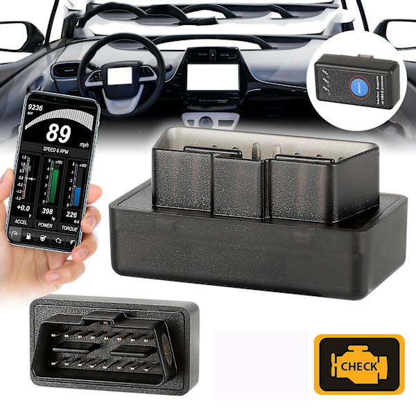 【BQ】Bluetooth Obd2 Car Scanner Code Reader Compatible with Android Ios Diagnostic Tool
