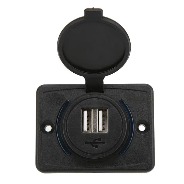 3.1A 5V Dobbel USB Billader LED Hurtiglading for 12V til 24V Lastebiler Bobiler Skip
