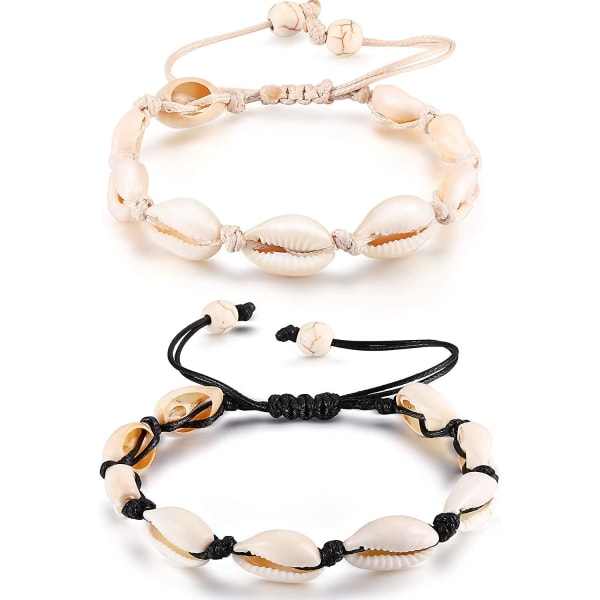 Shell Anklet Shell Virkad Ankel Armband Handgjord Boho Shell Bead Anklet