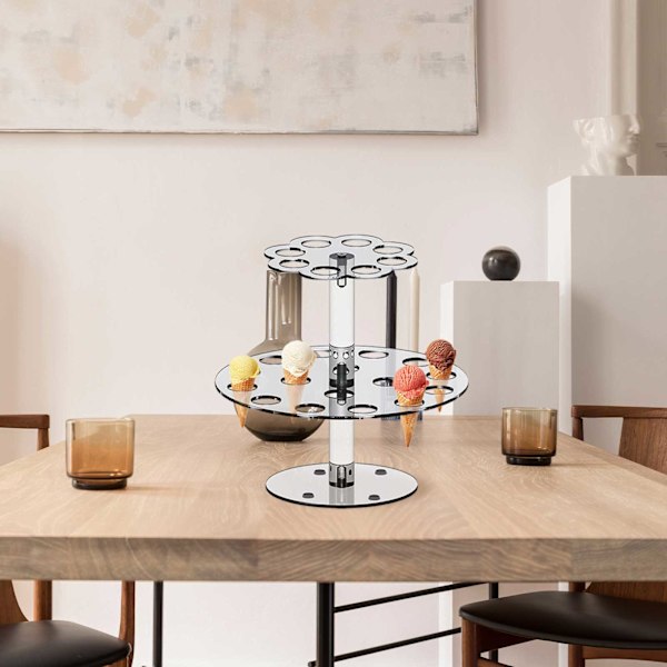 Akrylglasstrutshållare Popcorn Displayställ