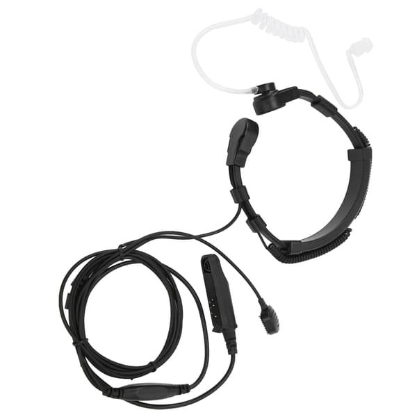 Halsmikrofon Headset Luft Akustisk Rør Halsvibration PTT Mic Headset til UV‑9R Plus BF‑9700 BF‑A58