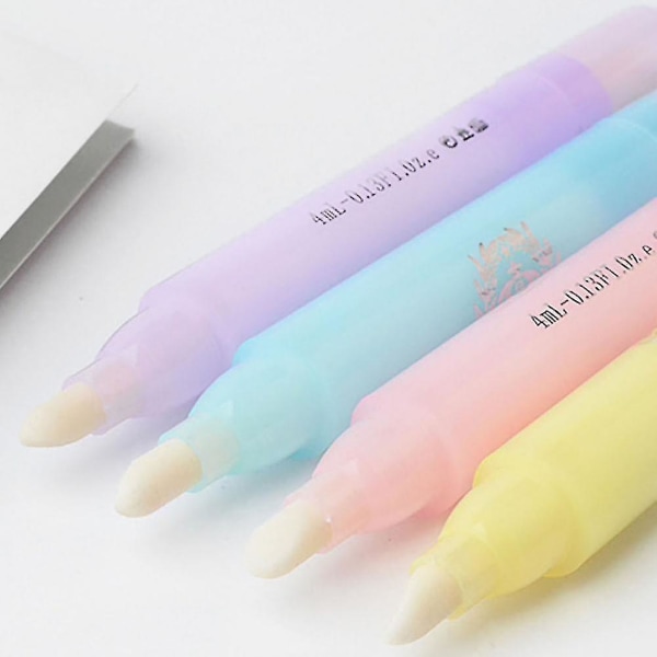 Nail Art Corrector Pen Gel Remove Manicure Tool pink