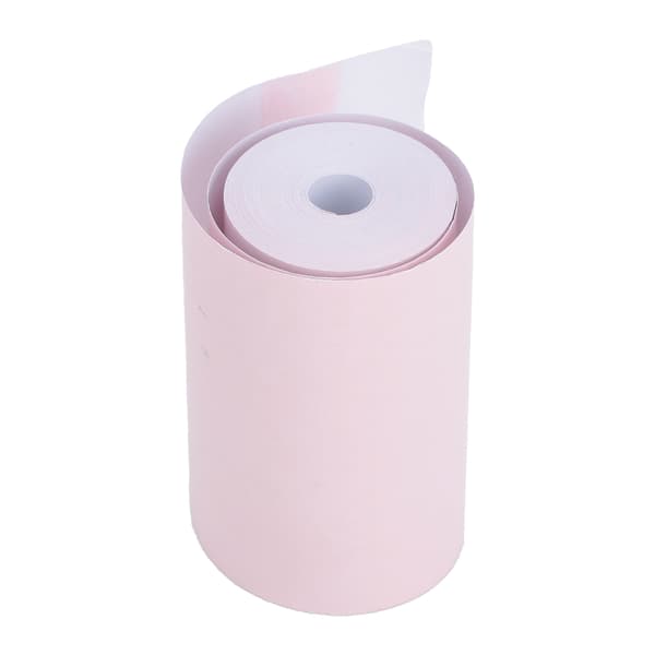58 mm termisk kvittrull - 10 ruller, rosa farge