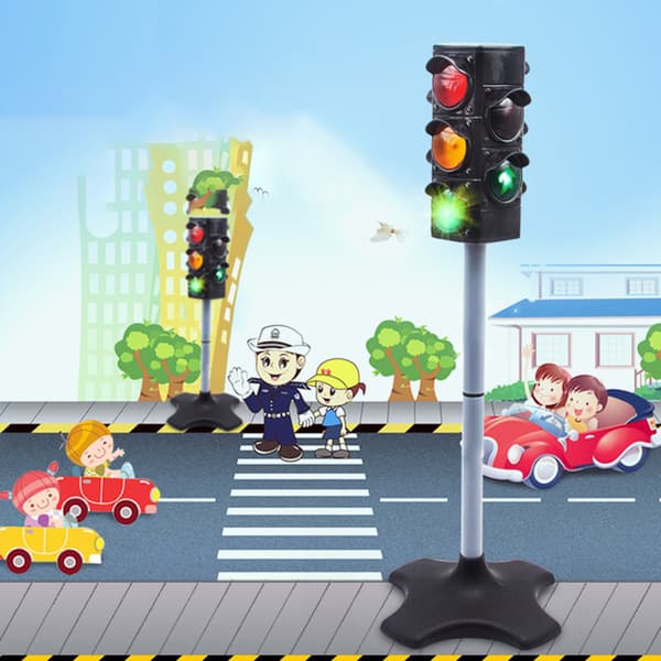 LED Trafikskylt Simulering Pedagogiska Leksaker Tidig Barndom Trafiksäkerhet