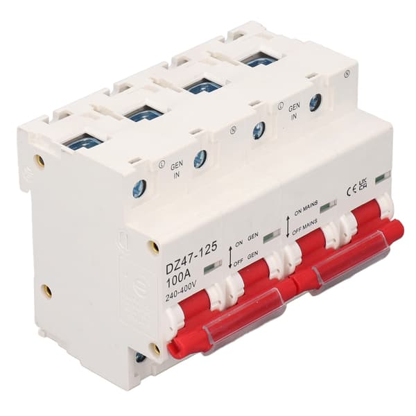 Dobbelt Strømomskifter 100A AC 240-400V Afbryder Interlock