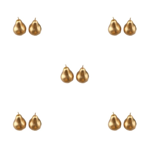 1/2/3/5 2st kemiskt simulerade frukter för heminredning - Golden pear 5PCS