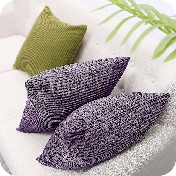 2 stk Corduroy Corduroy Putetrekk Pyntepute